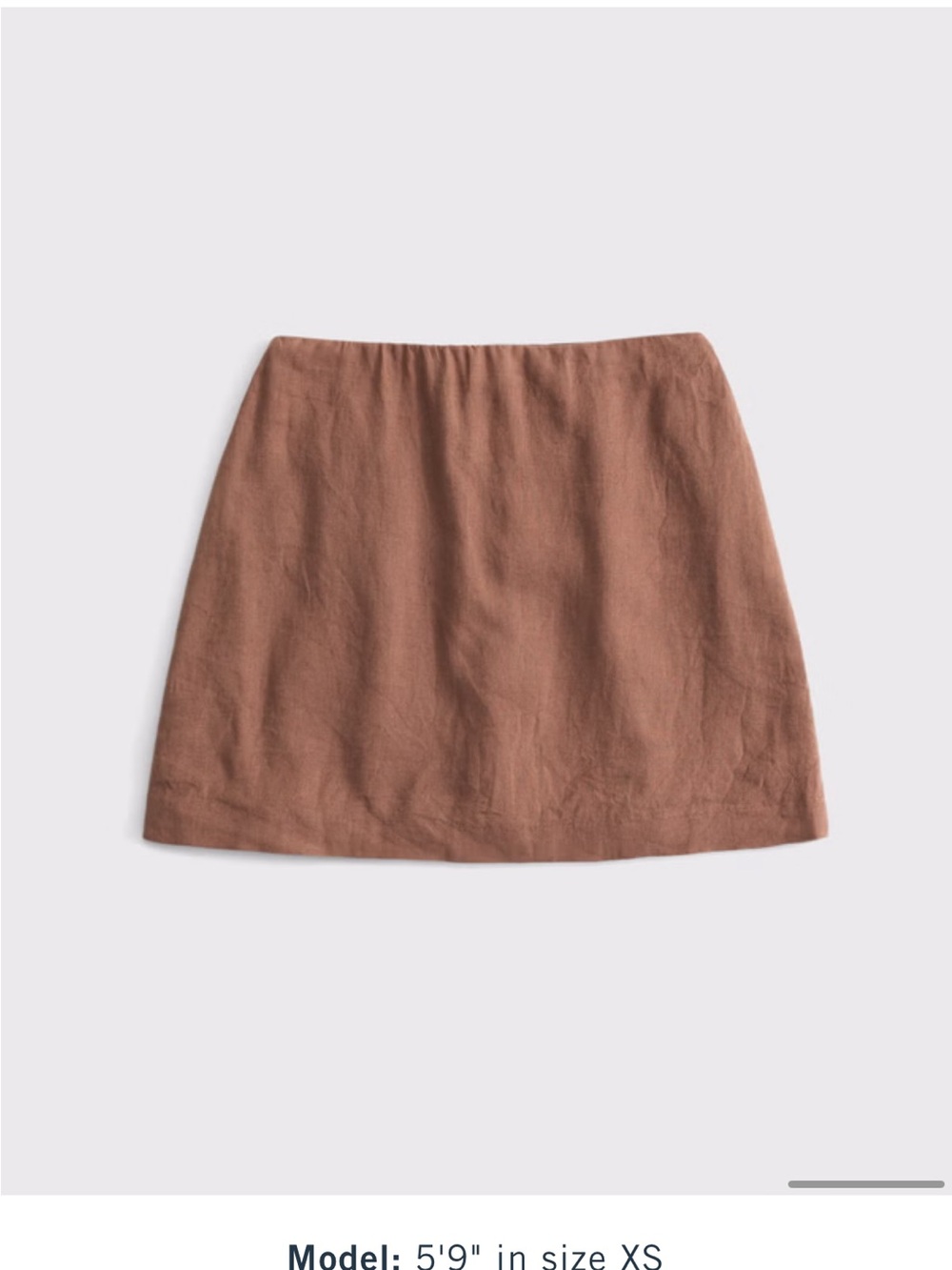 Abercrombie & Fitch Rust Brown Mini Skort